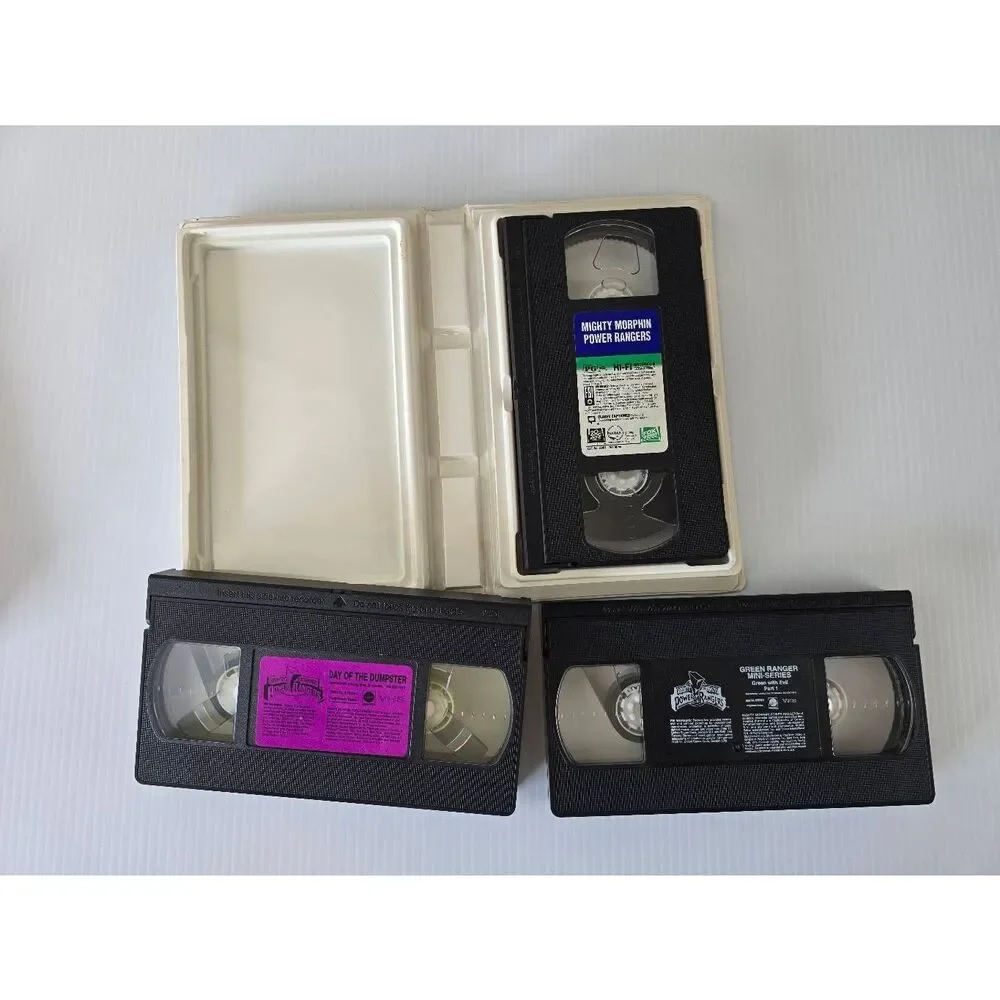 Mighty Morphin Power Ranger VHS Bundle of 3